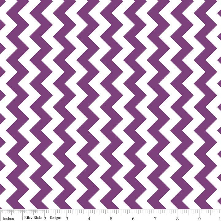 Chevron Purple Small, RBD Designers for Riley Blake, 1/2 yd 57"/58" wide fabric - Image 1 of 1