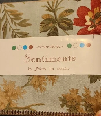 Moda Sentiments By 3 Sisters 5" Squares Complete 42 PC Charm Pack Cotton Fabric - Image 1 of 4