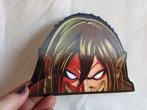 Attack Titan 3D Motion Sticker - Attack on Titan Anime Car Laptop Decal Peeker - Picture 1 of 4