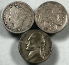 Us Coins Nickels Lot Liberty, Buffalo, Silver War Nickel Choose Number of Lots!