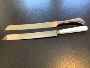 2 Vintage Sheffield Stainless Bread Knives - Picture 1 of 3