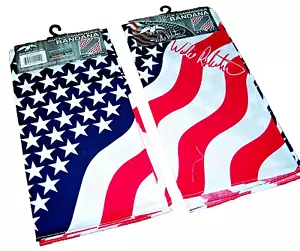 2 - Duck Commander WILLIE ROBERTSON SIGNATURE American Flag Pattern Bandana NEW! - Picture 1 of 1