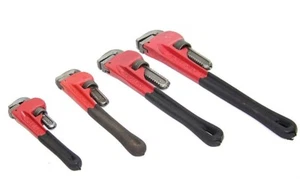 4 pcs Heavy Duty Adjustable Pipe Wrench Set Milled Jaws sizes 8", 10", 14", 18" - Picture 1 of 3