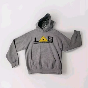 The MMA Lab Hoodie Pullover Md Mens 42x28 Gildan 50/50 Gray UFC CAGE FIGHTING  - Picture 1 of 8