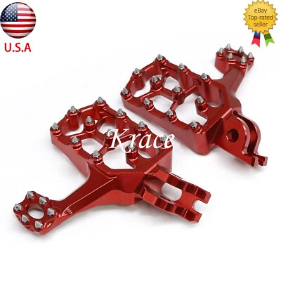For Honda CRF250X/R CRF450R/X CRF250RX CRF450RX Extended Footpeg Footrest CNC - Image 1 of 4