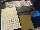 New 0.99 Grab Bag Stickers Sheets Blocks and Mis. Stickers Class Reunion Gold!!