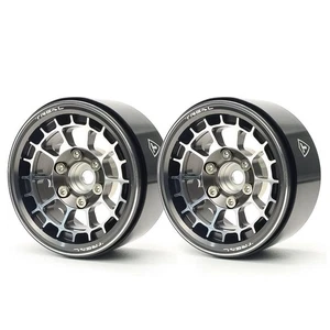 Treal X0033DNWHP Wheels Beadlock 1.9 Rims - Type A (2) (Titanium) 1:10 RC Cra... - Picture 1 of 1