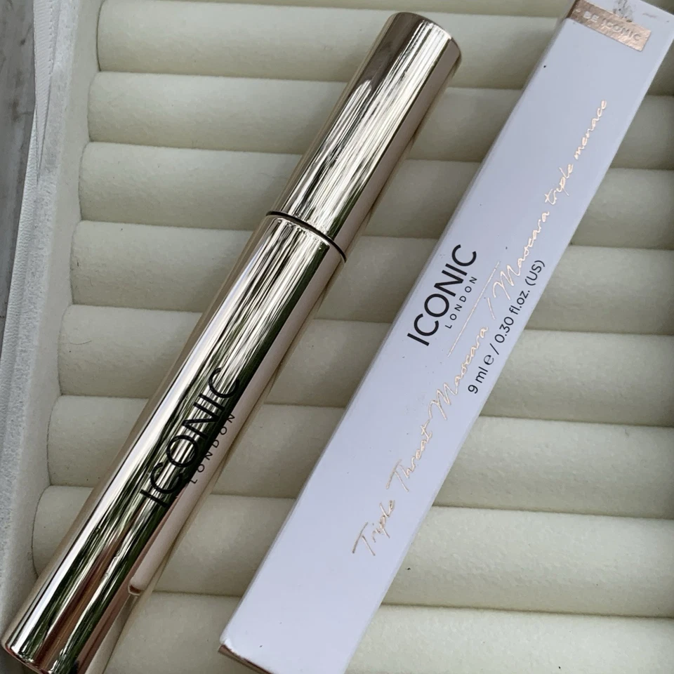 ICONIC LONDON TRIPLE THREAT MASCARA~BLACK~FULL SIZE~0.30 FL. OZ~NIB! - Image 1 of 3