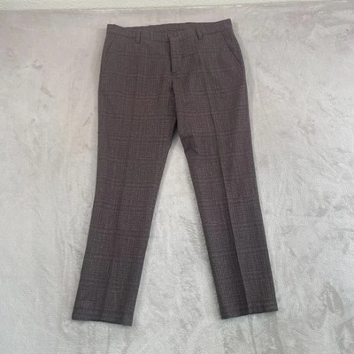 ETRO Dress Pants in Brown Abstract Pattern Men IT 48 US 34 Wool Italy NWOT $798 - Image 1 of 4