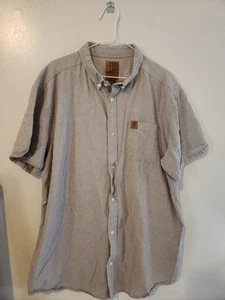 Java Monster Kurzarm Hemd mit Knopfleiste Herren XL braun schmal/sportlich - Bild 1 von 7