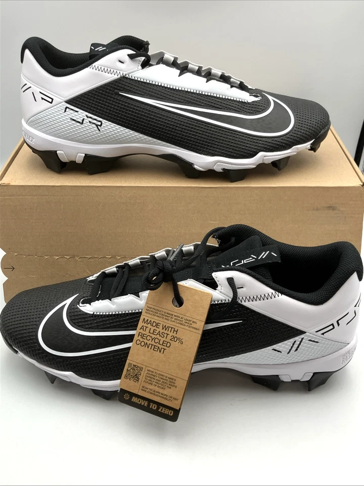 Nike Vapor Edge Shark 2 Black/White Men's Football Cleats Size 14 DH5088 001