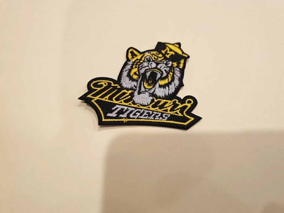 Missouri Tigers 3”X2.5” IRON ON Embroidered Patch