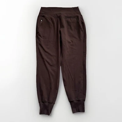 Athleta 女式慢跑裤中号威尼斯高腰棕色风格 597888-10 — 第 1/4 张图片