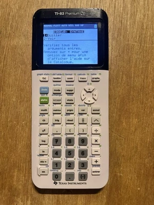Texas Instruments TI-83 Premium CE Edition PYTHONTaschenrechner Silber Hebraic - Bild 1 von 4