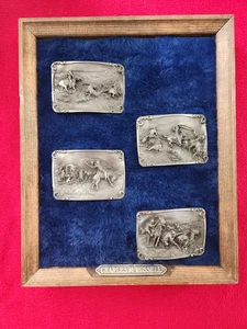Gürtelschnallen Sammlung Charles M. Russell Limited Edition 1986 Western Cowboy - Bild 1 von 22