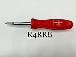 Snap-on Tools NEW RED Hard Grip Reversible Blade Screwdriver Set SDDD41R - Foto 1 di 7