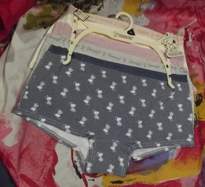 5 BRAGAS CORTAS PEANUTS WJ57204-340-2ZE CINTURA FIRMA ALGODÓN BOYSHORT XL - Imagen 1 de 2