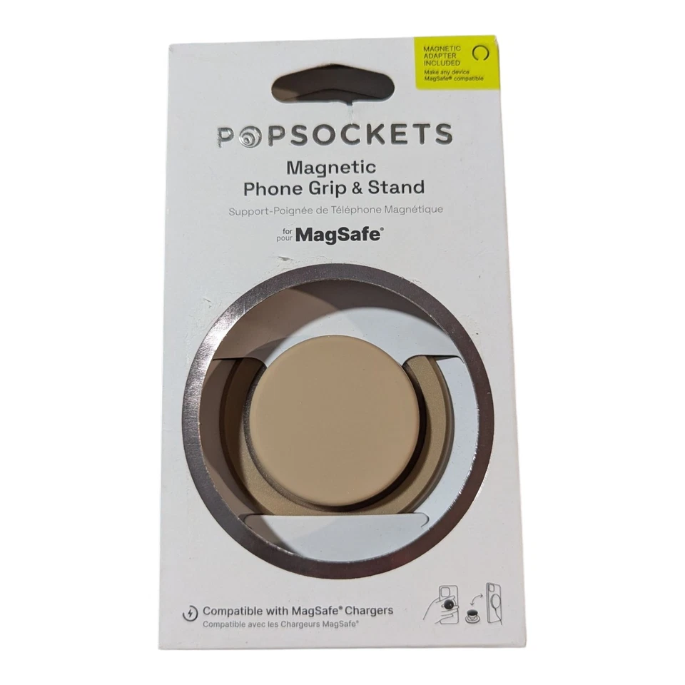 O6. PopSockets MagSafe Round PopGrip Phone Grip & Stand Latte Soft Touch - Image 1 of 1
