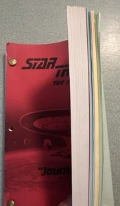 Final Draft + REVISIONS 1994 STAR TREK TNG Ronald Moore Script “Journey’s End” - Picture 1 of 15