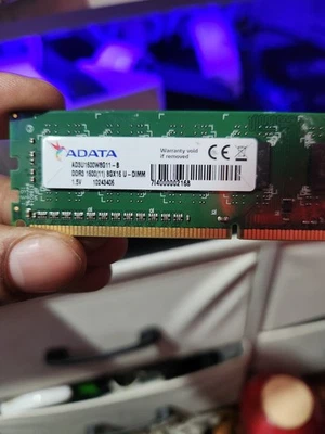 Módulo DIMM RAM MEMORIA DE ESCRITORIO ADATA 8 GB DDR3 1600 MHz AD3U1600W8G11-B Foto 1 de 2