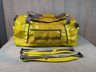 Patagonia Black Hole 60L Duffel Bag Shiny Yellow Gray STY49341 RN51884 - Image 1 of 4