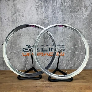 Campagnolo Shamal 90's Silver 40mm Alloy Aero Road Bike Wheelset QR 700c - Picture 1 of 18