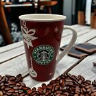 Starbucks Holiday 2009 New Bone China Christmas Coffee Tall Mug Cup 16 oz Rare