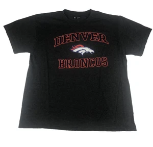 NFL Denver Broncos Mens T Shirt NFL Football Team Apparel Size Large Gray Orange - Picture 1 of 7
