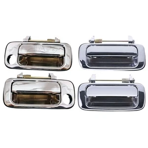 4pc Front Rear Left & Right Outer Door Handle Chrome For Toyota Landcruiser J80 - Picture 1 of 6