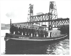 1938 POLICE PATROL BOAT THE F.W. MULKEY vintage 8x10 photograph PORTLAND, OREGON - Picture 1 of 1