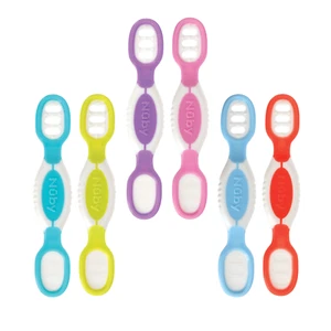 Nuby Dip & Scoop Löffel 2er Pack - griffiger Griff - fördert die Selbstfütterung - Bild 1 von 29