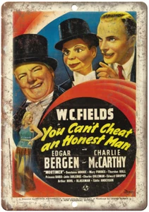 Letrero metálico reproducción WC Fields Edgar Bergen ventrílocuo 12" x 9" ZH190 - Imagen 1 de 1