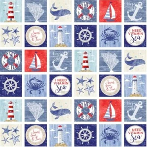 Handmade Placemat Or Table Runner Nautical Patch - Picture 1 of 5