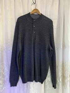 Joseph Abbound 1/4 ZIP Merino Wool Mens Sweater Size XL Gray - Picture 1 of 13