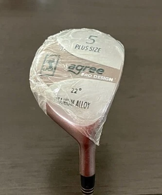 Brand New Sealed AGREE PRO Plus Size LPGA WOMEN'S Right Handed 22 Degree 5 WOOD - Image 1 of 4