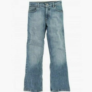 NWT Wrangler Boys Five Star Stretch Bootcut Jeans 6BRLWSW Light Denim Kids 7 REG - Picture 1 of 8