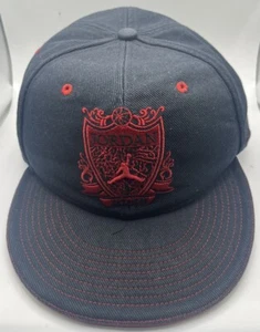 Michael Air Jordan Est 1985 Hat Cap Black Red Embroidery Fitted 7 5/8 Jumpman - Picture 1 of 6