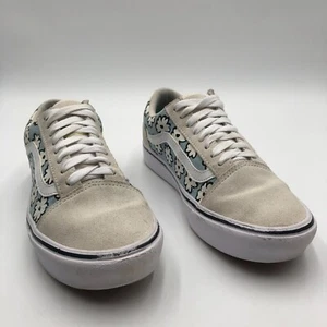 Vans ComfyCush Old Skool Skate Shoes Unisex 7.5M 9W Ivery Floral Lace Up 500383 - Picture 1 of 21
