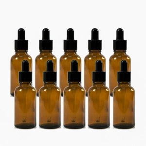 5/10/20 X Amber Glass Essential Oil Spray Bottles Mist Sprayer Containers - Picture 1 of 20