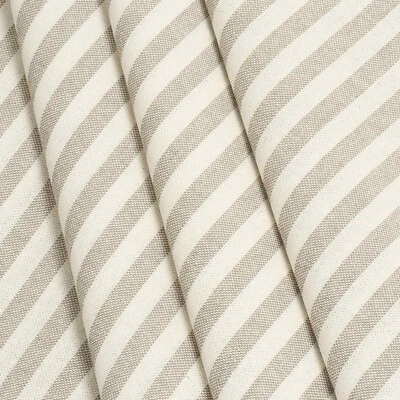 FOY & CO Cambridge Stripe Fabric Beige Double Width 280cm Curtains Blinds Upholstery