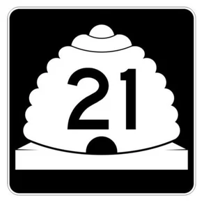 Utah State Highway 21 Sticker Decal R5366 Highway Route Sign - Picture 1 of 1
