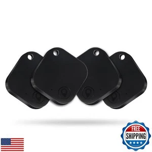 Air Tags-4 Pack, Bluetooth Luggage Tracker Work with Apple Find My (iOS Only, - Picture 1 of 5