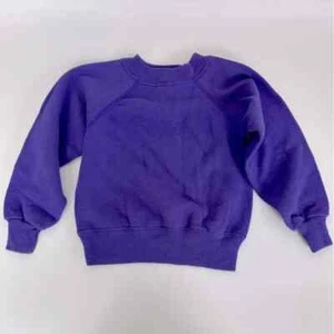 Vintage Hanes Her Way Purple Medium Girls Crewneck Sweatshirt Solid Size 5 - Picture 1 of 5