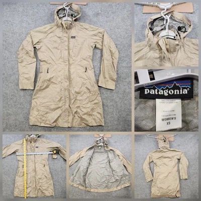 Jaqueta Patagonia Feminina XS H2NO Trench Coat Sombra Chuva com Capuz Impermeável Parka - Imagem 1 de 4