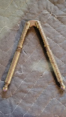 Vintage HMO Metal Nut Cracker Tool 5” Long Metal Heavy Duty Old Fashioned Thick - Image 1 of 4