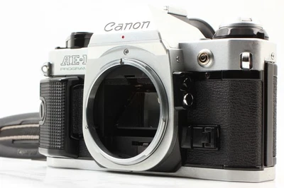 w/ Strap [ Near MINT ] Canon AE-1 Program w/ grip 35 mm Film Camera From JAPAN - Image 1 of 4