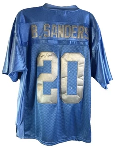 1994 BARRY SANDERS MITCHELL AND NESS throwback Jersey Signed In Person No COA - Picture 1 of 14
