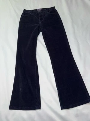 NYDJ 灯芯绒裤子女式 6 码 Lift Tuck Technology Straight 海军蓝 — 第 1/4 张图片