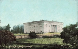 Northumberland Belsay Hall cartolina d'epoca - Foto 1 di 2