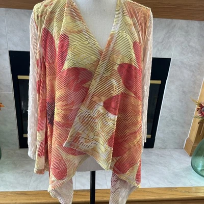 Colección IC de Colección Multicolor Encogimiento de hombros L DISEÑO FLORAL ESTILO ABIERTO POLI/SPNDX Foto 1 de 4